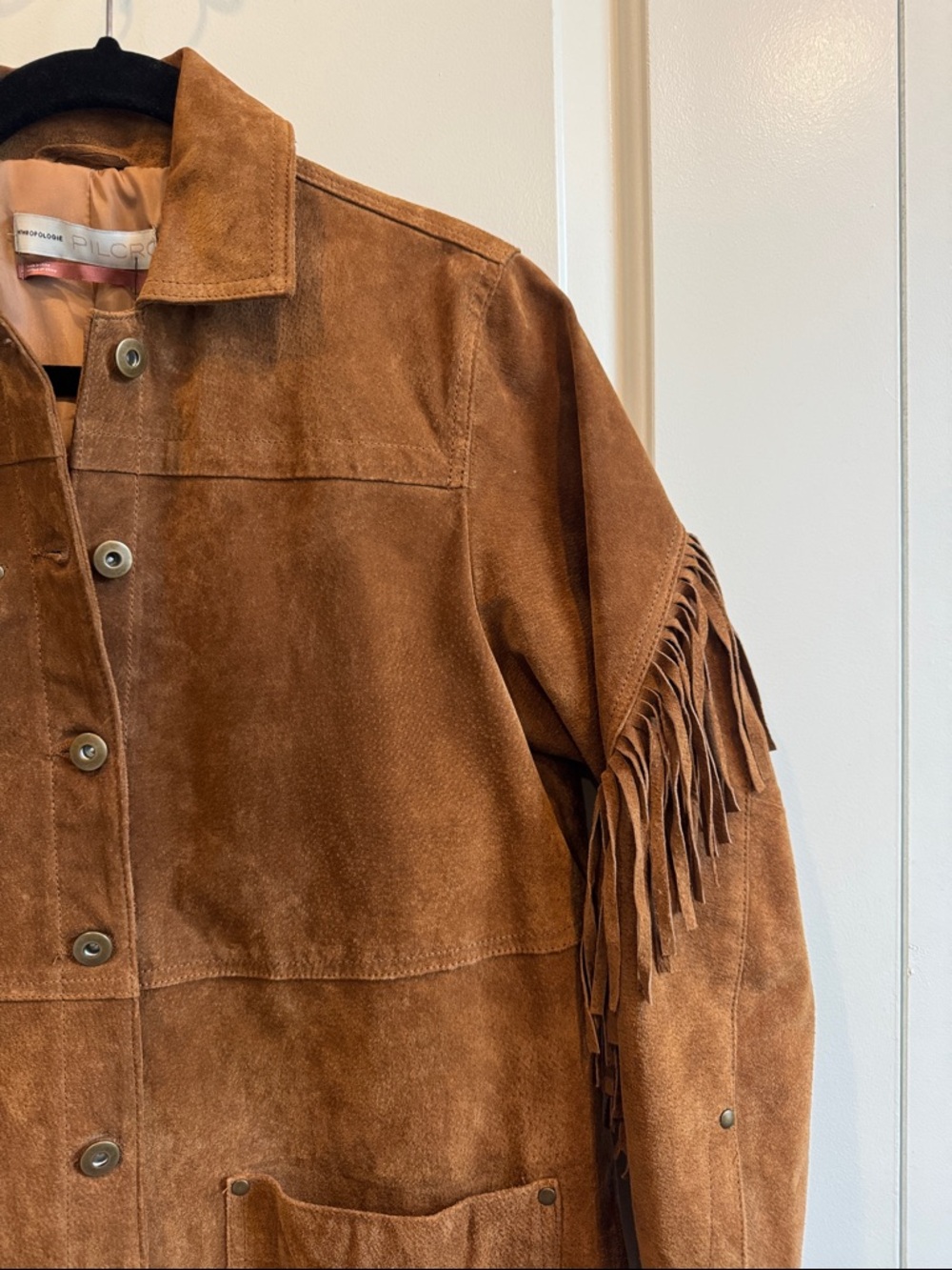 NWT Anthropologie Pilcro Danae Fringed Suede Jacket Sz SP - Picture 5 of 12
